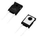 Image that includes both the front and back of the TO-247-2 package used for Wolfspeed's discrete Silicon Carbide power devices including SiC MOSFETs and Schottky diodes.