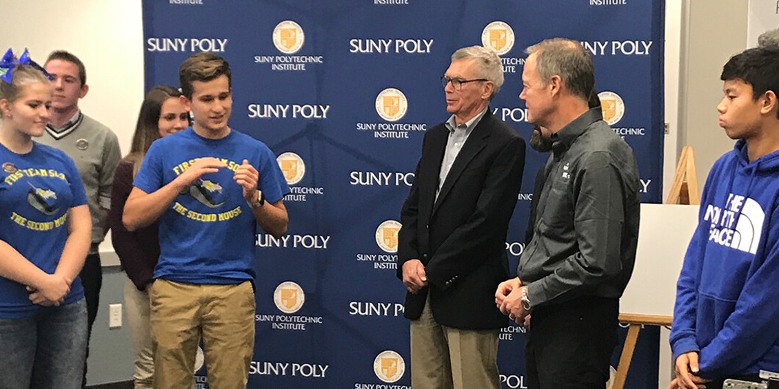 Donation presentation for SUNY Poly Foundation, FIRST Robotics Team