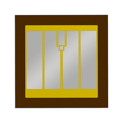 Rendering of Wolfspeed's 6500 V silicon carbide (SiC) bare die MOSFET
