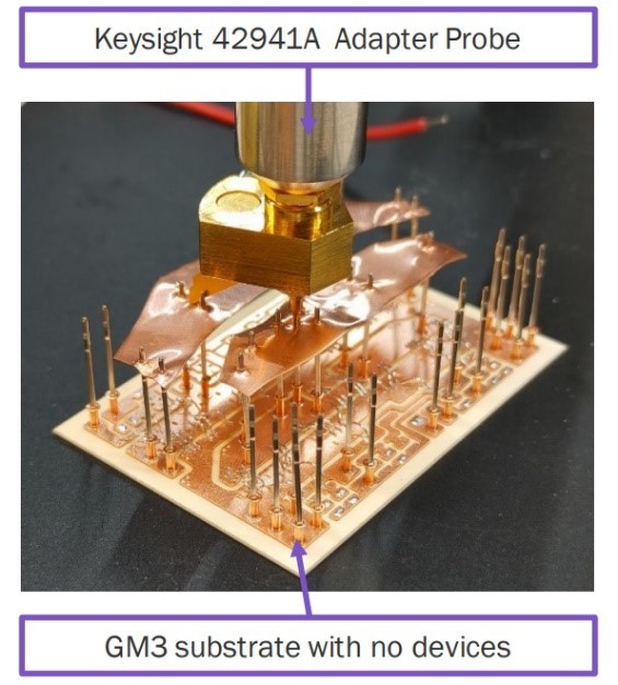 Figure 6: GM3 substrate with devices removed and pins intact