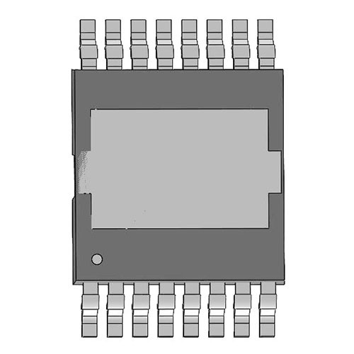 Composite image of the front and back of a Wolfspeed Discrete Silicon Carbide Schottky diode in a TOLT package.