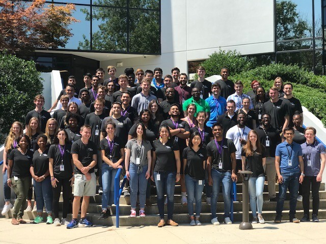 Group photo of the Wolfspeed 2019 Internship Class