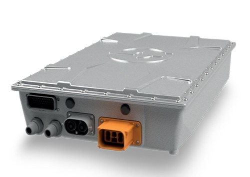 Front-facing angle of the Stercom Onboard Charger