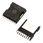 Angled product photo of the front and back of the TOLL package used for Wolfspeed's Discrete Silicon Carbide MOSFETs.