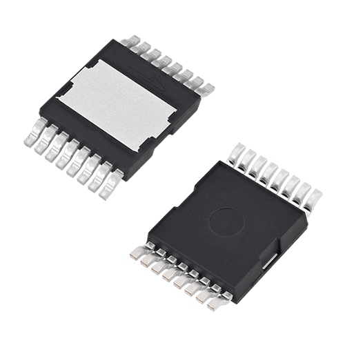 Composite image of the front and back of a Wolfspeed Discrete Silicon Carbide Schottky diode in a TOLT package.